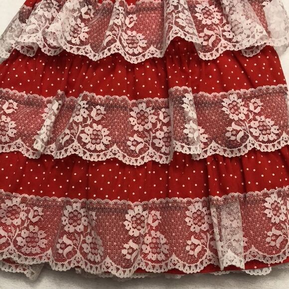 Made especially for you by Marilyn Marshall. Lace ruffles dot dress - Picture 14 of 15